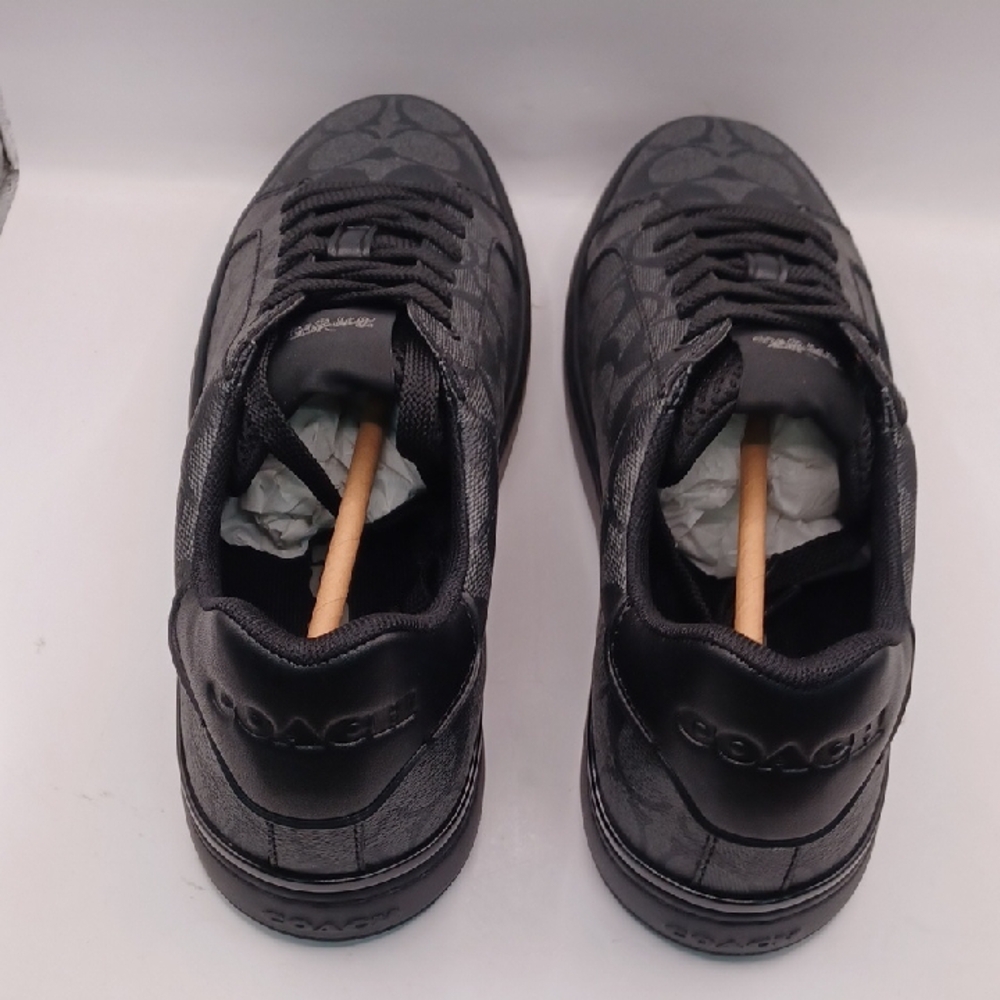 NEW Coach High Line Signature Sneaker-Charcoal/Black Men Size 9D US G4949 - Picture 4 of 16